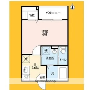 大阪府大阪市城東区諏訪1丁目【アパート】の間取り