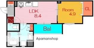 大阪府大阪市鶴見区焼野3丁目【アパート】の間取り