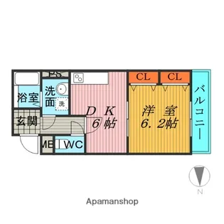 ヌーベルコート【5階】の間取り