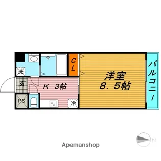 アリエス【1階】の間取り
