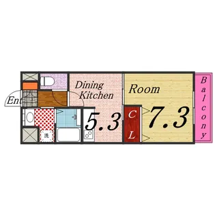 シャトー・ド・グリシーヌ【5階】の間取り