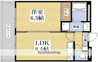 第5浦濱ビレッジ【4階】の間取り