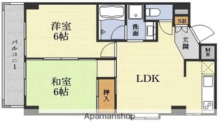新大阪パークランド【303号室】の間取り