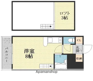 東三国ユーリプラザ【405号室】の間取り
