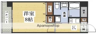 アスリート新大阪Ⅱ【804号室】の間取り