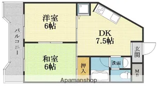 エクセル須賀の森【316号室】の間取り
