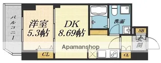 セレニテ新大阪弐番館【5階】の間取り