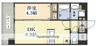 プレサンス新大阪ヴィガ【1005号室】の間取り