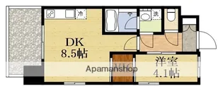 レジディア新大阪【6階】の間取り
