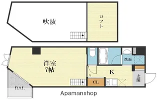 ハイムミニヨンⅡ【6階】の間取り