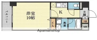 セレッソコート新大阪【923号室】の間取り