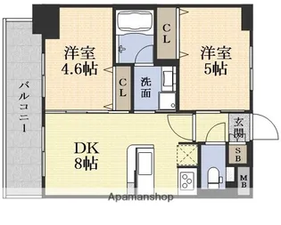 エステムコート新大阪Ⅸグランブライト【11階】の間取り