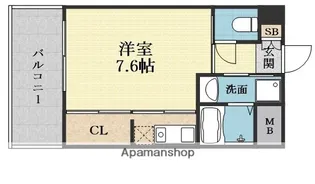 ヴェローノ新大阪北【202号室】の間取り
