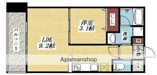 アーバンフラッツ西中島【1105号室】の間取り