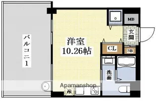 FEEL三国【5階】の間取り