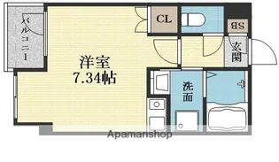 第6浦濱ビレッジ【409号室】の間取り