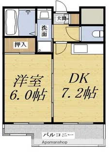 第6浦濱ビレッジ【407号室】の間取り