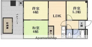 淀川中央マンション【2階】の間取り