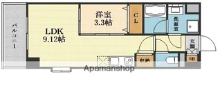 ルミネソレイユ江坂【7階】の間取り