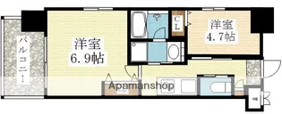 スプランディッド新大阪Ⅲ【1301号室】の間取り