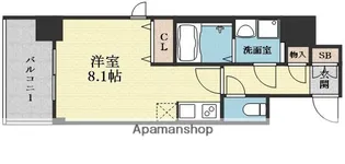 BPRレジデンス江坂【11階】の間取り