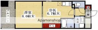パストラーレ江坂【401号室】の間取り