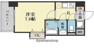 LUXE新大阪Ⅳ【2階】の間取り