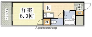 ロイヤルメゾン淡路【501号室】の間取り