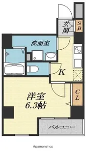 グランパシフィック木川東【2階】の間取り