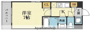 U RESIDENCE新大阪【601号室】の間取り