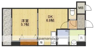S−FORT江坂FIORE【602号室】の間取り