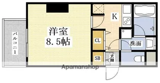 アスール江坂【11階】の間取り