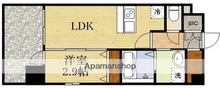 1LDKの間取り画像