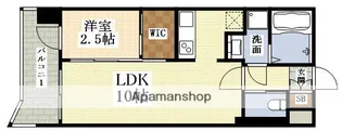 セレニテ西中島アリア弐番館【1305号室】の間取り