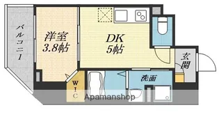 イルリッシュ西中島【6階】の間取り