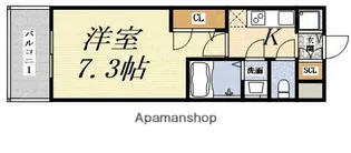 ライジングメゾン新大阪SOUTH【2階】の間取り