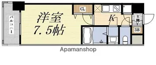 アドバンス江坂ラシュレ【11階】の間取り