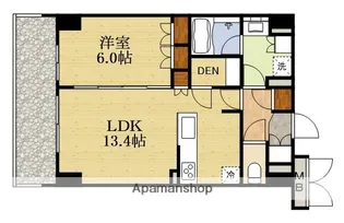 THE MUTUAL 江坂【702号室】の間取り