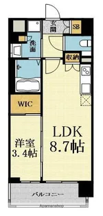 コンフォリア新大阪宮原Q【509号室】の間取り