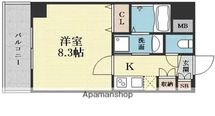 ラ・リヴィエール【3階】の間取り