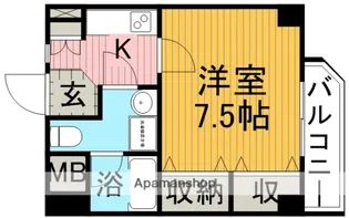 シャインビュー豊中【8階】の間取り