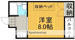 前川マンション2号館【1階】の間取り