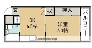 アップルハイツ【3階】の間取り