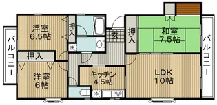 ロイヤルオーク【1階】の間取り