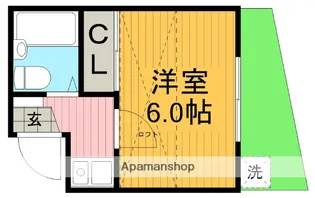 1Kの間取り画像