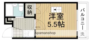 1Kの間取り画像