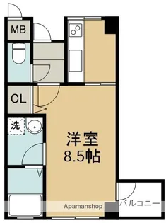 カタマチ川西ビル【5階】の間取り
