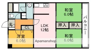 兵庫県川西市花屋敷2丁目【マンション】の間取り