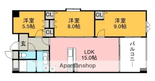 ロイヤルメゾン上野西【8階】の間取り