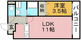 アクアライブラ【102号室】の間取り